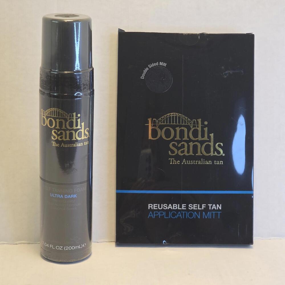 Bondi Sands Australian Tan Self Tanning Foam Ultra Dark Coconut Scent & Mitt 7.4